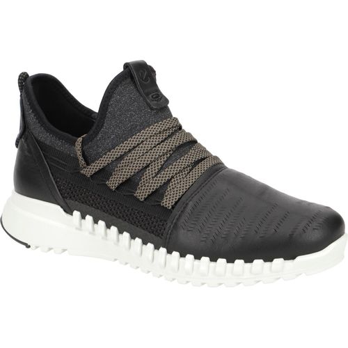 Ecco ZIPFLEX Damenschuhe - sportliche Schnür- Halbschuhe schwarz Freizeit NEU