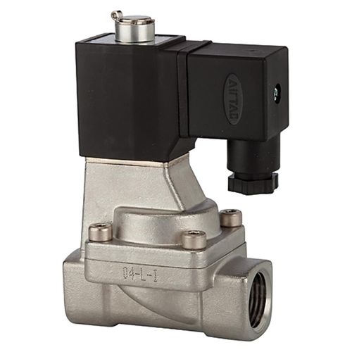 Riegler 2/2-Wege-MV., ES, NO, vorg., 24 V DC, G 1/2, PN 0,5-7 bar