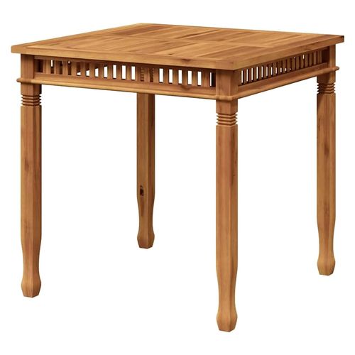 Teak Massiv Garten Esstisch witterungsbeständig 80x80x80 cm
