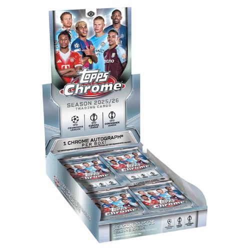 2025/26 Topps Chrome UEFA Club Competitions Hobby Box