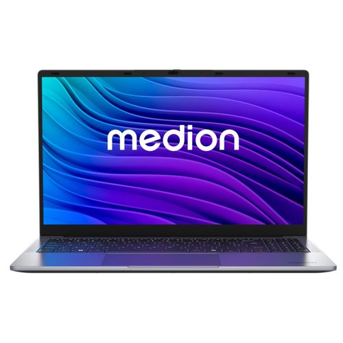MEDION E15223 39,6 cm (15,6 Zoll) Full HD Laptop (Intel N100, 128GB PCIe SSD, Intel UHD, 4GB DDR5 RAM, WLAN, Win 11 Home S-Modus)