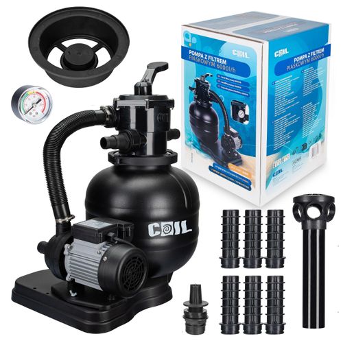 Lebula Sandfilterpumpe für Bestway- und Intex-Pools. Förderleistung 6000 l/h