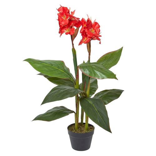KUNSTBLUME Blumenrohr rot, 90 cm