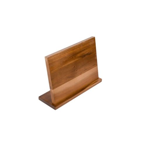 Magnetischer Messerblock aus Akazienholz mit Borsteneinsatz - 31 x 10 x 22 cm
