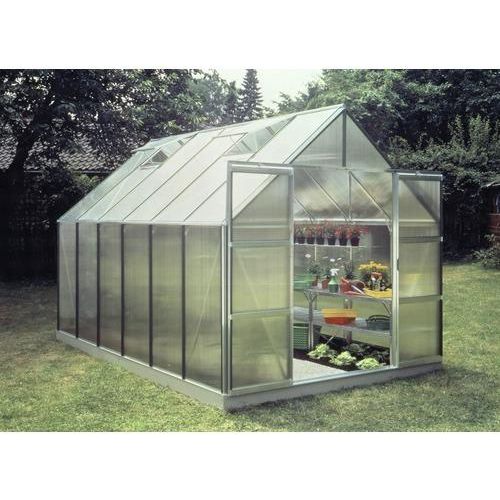 Gewächshaus Halls Magnum 128 9,9 m² Hohlkammerplatten 6 mm 257 x 384 cm Aluminium