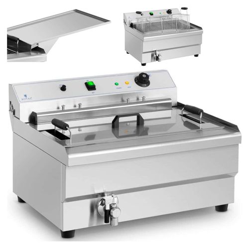 Fish and Chips Donut Fritteuse mit Abtropffläche 9000 W 30 L 400 V