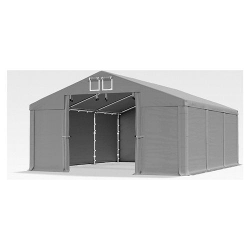 Lagerzelt 3x6m wasserdicht grau 560g/m² PVC Plane