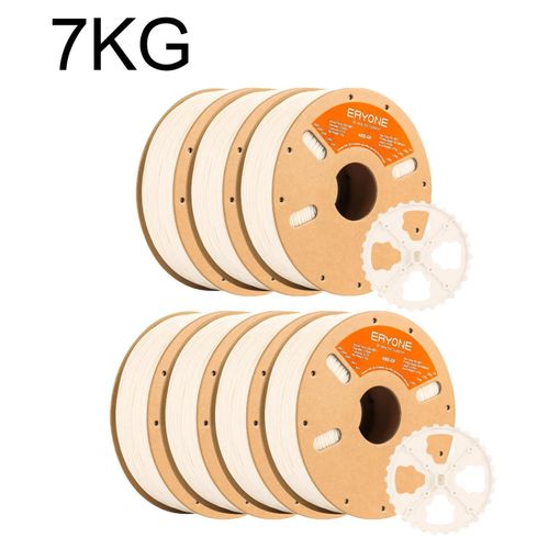 Glasfaserverstärktes ABS - 3D Drucker Filament - 1,75 mm - ±0,03 mm Toleranz - 7 kg Spule - Weiß