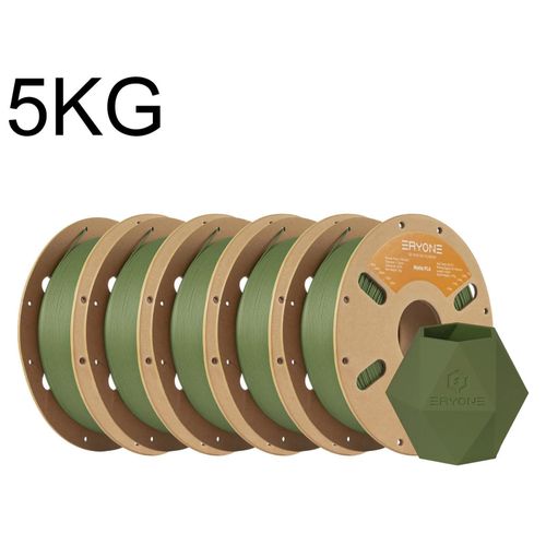 Matte PLA Filament - 3D Drucker Filament 1,75 mm - FDM - Matte Oberfläche - 5 kg Spule - Army Green