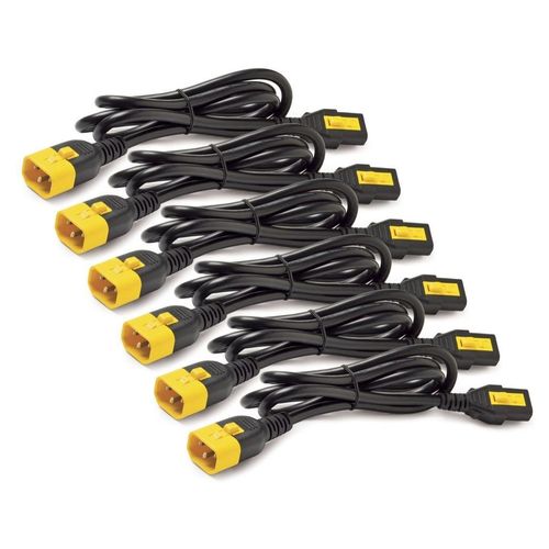 APC Power Cord Kit (6 ea), Locking, C13 to C14, 1.2m, Blue, 1,21 m, C13-Koppler, C14-Koppler, 10 A