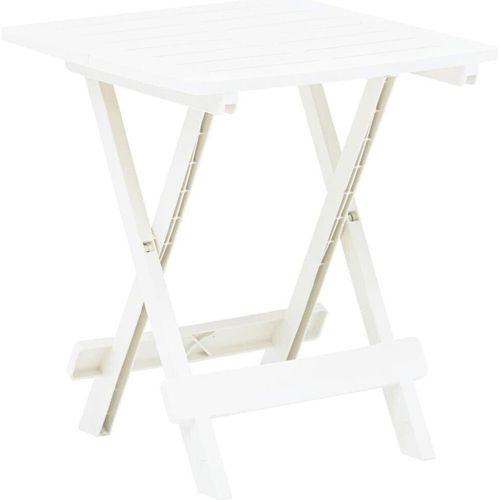 Falten Garten Tisch weiß 17.7"x16,9"x19,7" Kunststoff