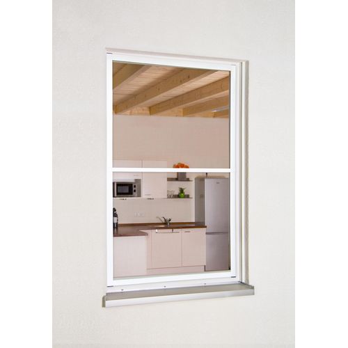 Insektenschutz-Fensterrahmen HECHT INTERNATIONAL "MASTER SLIM XL", weiß (rahmen: weiß gewebe: anthrazit), B:130cm H:220cm, Insektenschutzgitter, Insektenschutz-Fensterrahmen, BxH: 130 x 220 cm