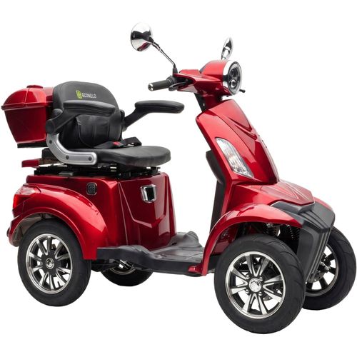 Elektromobil ECONELO "E-Seniorenmobil MAXXI 4.0, Blei-Akku, 4-Rad, 60V, 1000 Watt", rot, ElektromobileB:80cm H:110cm L:165cm, B:80cm H:110cm L:165cm