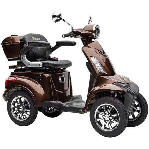 Elektromobil ECONELO "E-Seniorenmobil MAXXI 4.0, Blei-Akku, 4-Rad, 60V, 1000 Watt", braun, ElektromobileB:80cm H:110cm L:165cm, B:80cm H:110cm L:165cm