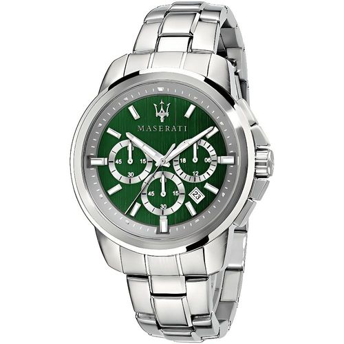 Maserati R8873621017 Successo herenhorloge met chronograaf en groene wijzerplaat