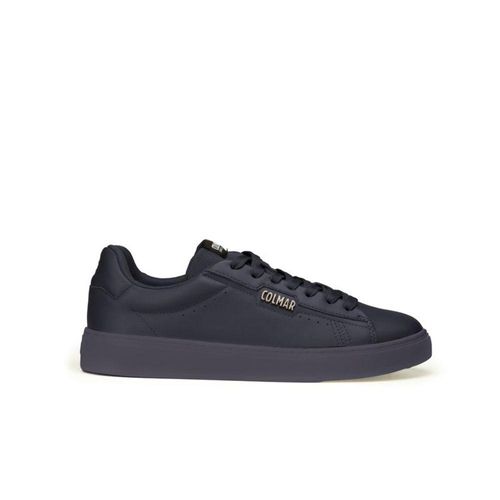 Colmar Blauw Leren Lage Sneakers