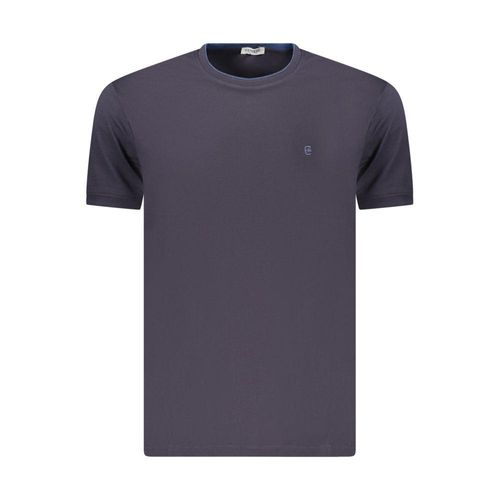 Coveri Beweegbare Blauw Katoenen Heren T-Shirt