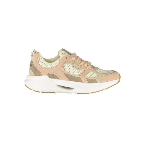 Twinset Roze Stoffen Dames Sneakers