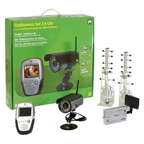 KERBL Stall- und Anhängerkamera-Set 2,4 GHz