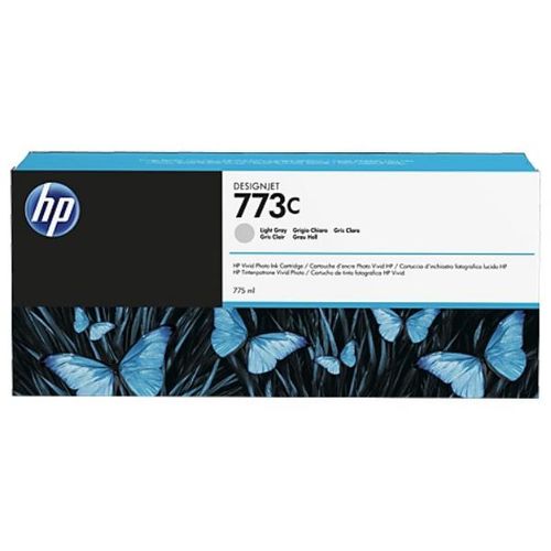 HP 773C Hellgrau DesignJet Tintenpatrone, 775 ml, HP DesignJet Z6600 Produktionsdruckerserie; HP DesignJet Z6800 Foto-Produktionsdruckerserie, Thermal Inkjet, Grau, Kleine und mittelständische Unternehmen, Singapur, 53,3 mm