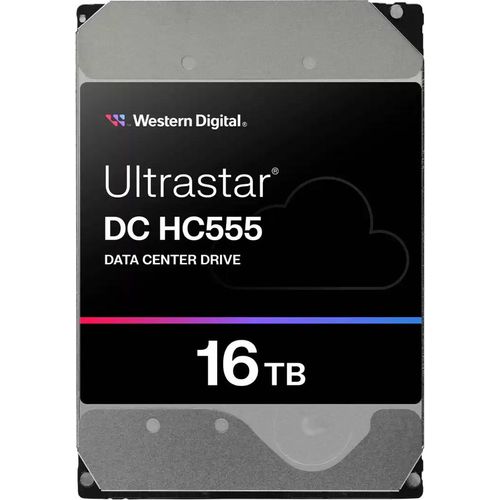WD Ultrastar DC HC555 - Festplatte - Datencenter - 16 TB - intern - 3.5" (8.9 cm) - SATA 6Gb/s - 7200 rpm - Puffer: 512 MB