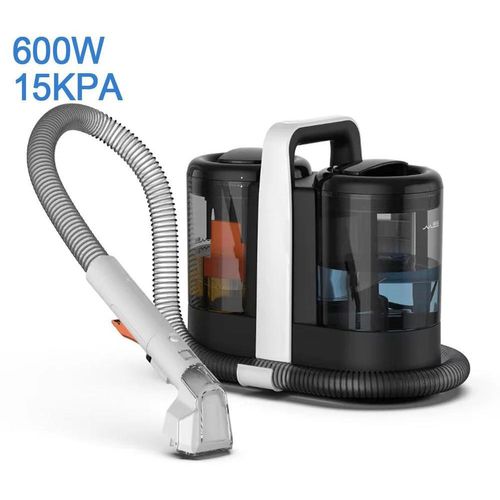 Tragbarer Teppich- und Sofareiniger - Handstaubsauger Nassreiniger - 600W - 15000Pa starke Saugkraft - 1,3L Frischwassertank - 1,1L Schmutzwassertank - 5 m Kabel