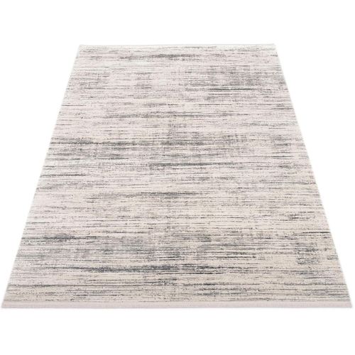 Teppich MACHALKE "fade out" Gr. 31, grau, B:140cm H:8mm L:200cm, Kunstfaser, Viskose, Teppiche, Teppich, Design Teppich, 3D-Optik, Hoch-Tief-Struktur, Wohnzimmer