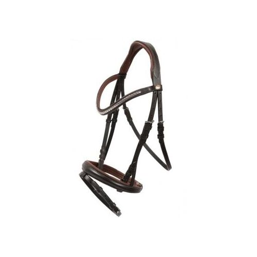 Hans Melzer Horse Equipment Hans Melzer Trense Kreuth braun/silber VB/ COB (Vollblut)
