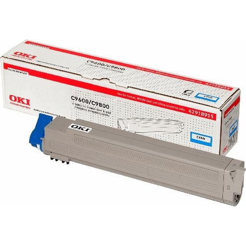 Toner Oki C9600/C9650 cyan Packung mit 6 Stück