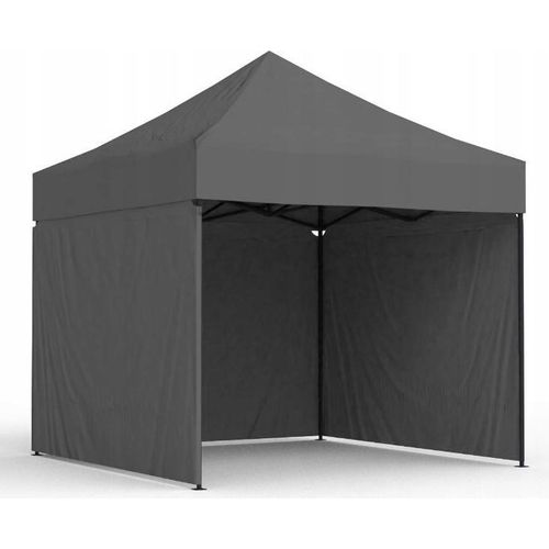 Ekspand | Partyzelt 3x3m - Grau - Faltbar - Ideal für Gartenpartys - Wetterfest und Stabil