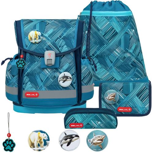Belmil Schulranzen Set "Ice Blue" 1.Klasse für Jungen Einschulung Grundschule CLASSY PLUS 2025