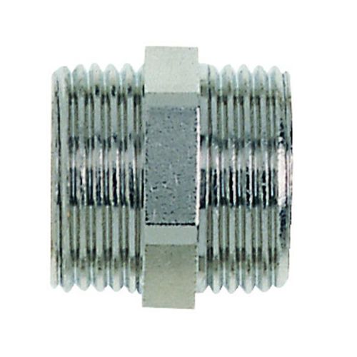 Heimeier Doppelnippel 1321-03.081 G 3/4 AGxG 3/4 AG, Messing vernickelt
