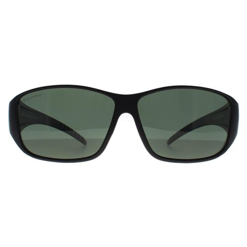 Montana Rechthoek Unisex Mat Zwart G15 Gepolariseerd FO4 Fit Over Bril Zonnebril