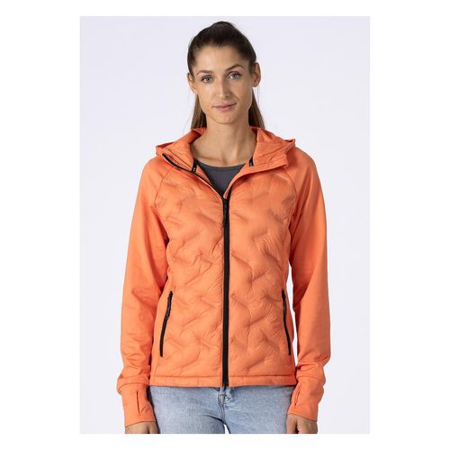 Hybridjacke LPO "Viona", Damen, Gr. 44L, orange melange, 100% Nylon, tailliert, Jacken Hybridjacke