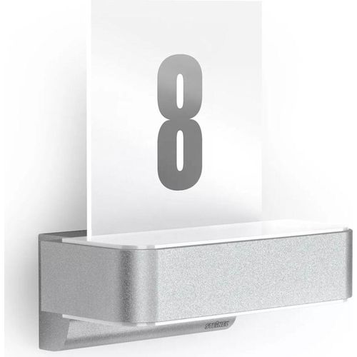 STEINEL L 820 LED iHF, Wandbeleuchtung für den Außenbereich, Silber, Aluminium, IP44, Eingang, Fassade, II