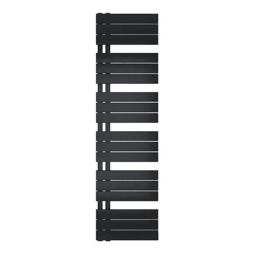 MERT Design Badheizkörper ASK, schwarz, rechts-/linksbündig, 400 x 1640 mm, ohne Heizstab