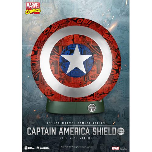 Marvel Comics PVC Captain America Schild Life Size Statue 64 cm