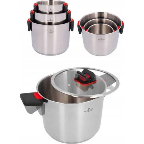 Zwieger 3-Topf-Set Zwieger 6 Stück Edelstahl Induktion