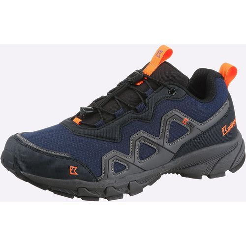 Trekkingschuh, Herren, Gr. 40, blau (marine), Leder, Textil, Schuhe Trekkingschuh