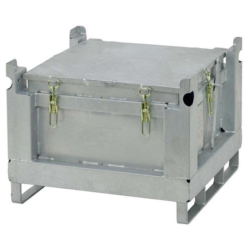 Akku-Sammelbehälter Cemo, aus Stahl, 120 L