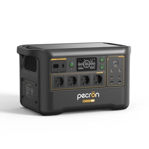 PECRON F3000LFP Powerstation 3072Wh – 3600W AC Reine Sinuswelle, USV