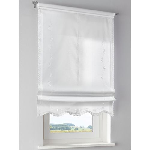 Rollo HEINE HOME Gr. 4, weiß, B:100cm H:130cm, 100% Polyester, Rollos