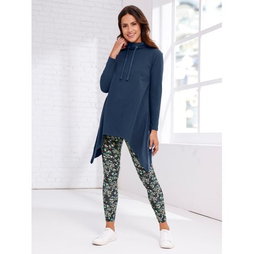 Longshirt "Longshirt", Damen, Gr. 48, dunkelblau, 100% Baumwolle, unifarben, Shirts Longshirt