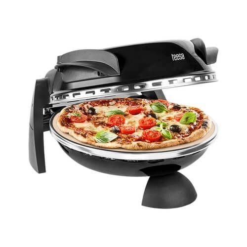 Teesa Supreme, 1 Pizza/Pizzen, Schwarz, 400 °C, 320 x 320 mm, 0,84 m, 1200 W