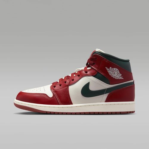 Nike Jordan 1 Mid "Redstone Midnight Green" Rot, Größe: 42