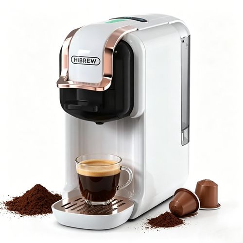 Kapselmaschine H2B 5-in-1 Kapselmaschine 20 Bar für N-Kapseln/DG/K-Cup/Pads/Pulver, 7 Tassengrößen