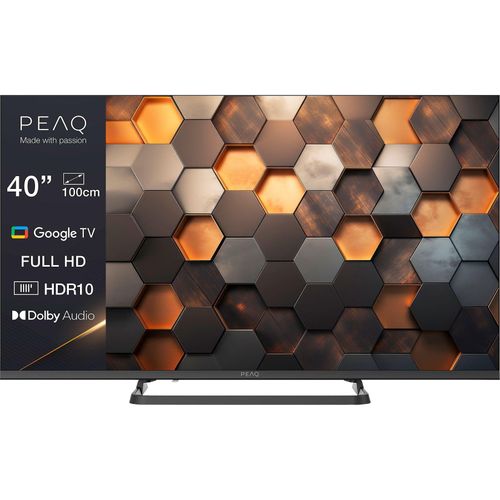 PEAQ LED Flat TV, Fernseher 40 Zoll (Diagonale 100 cm) mit Full-HD als SMART TV