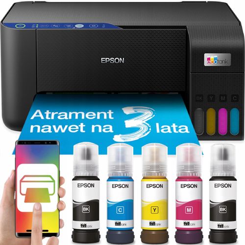 Epson Ecotank 3-In-1-Drucker Mit Wlan, 0,7 Grosch, Kostengünstiges Tinten-Set