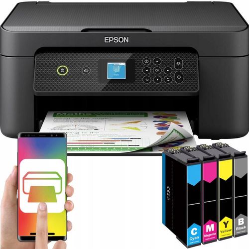 EPSON XP-3205 3-in-1-Drucker mit WLAN, Duplexdruck, Scan- und Kopierfunktion, Farbe, A4, Smart