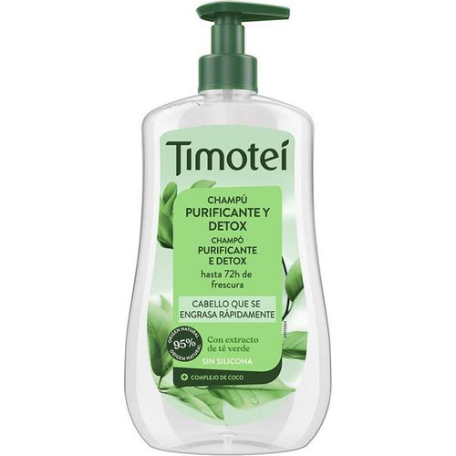TIMOTEI reinigendes und entgiftendes Shampoo mit Grü ntee-Extrakt fü r fettiges Haar 600ml